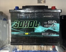 60 AH Sokol akumlyatoru