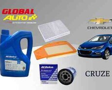 Chevrolet Cruze yağ və filter dəsti