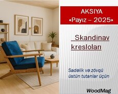 Skandinav dizayn ev bağ mebeli Təbii ağacdan