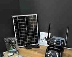 Simsiz 2 lens 4G sim kartlı kamera günəş