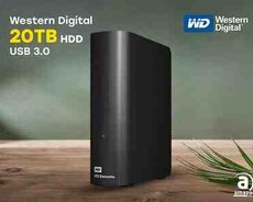 Western Digital 20TB Elements Desktop External Hard Drive WDBWLG0200HB