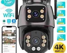 Tam simsiz PTZ360 2 kamera 12MP, 4K+64gb
