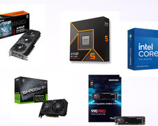 Komputer komponentleri, magazadan ucuz ve munasib qiymete