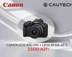 Fotoaparat Canon EOS R50 WH + Lens RFS18-45 S