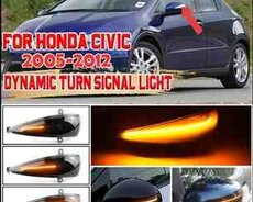 Honda Civic 2005-2012 yan güzgünün axan LED işığı