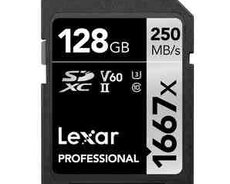 Lexar Professional 128gb 1667x SD yaddaş kartı