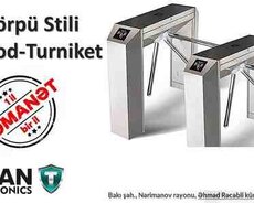 Körpü stilli tripod-turniket