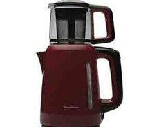 Elektrik çaydan MOULINEX 9100030230 şüşə dəmlikli tünd qırmızı