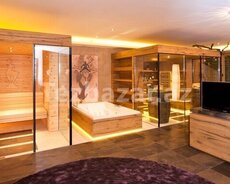 Sauna, Türk hamamı, Duş kabinası bir arada