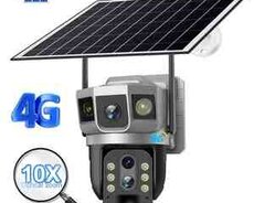 4G Tam simsiz Solar PTZ360 2 kamera 12MP, 4K 64GB