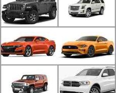 Jeep, Cadillac, Ford ehtiyat hissələri