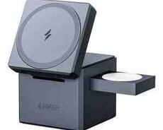 Беспроводное зарядное устройство Anker 3-in-1 Cube with MagSafe