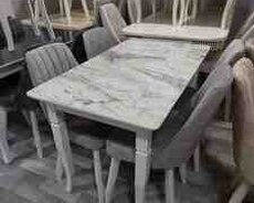 Mətbəx masası və oturacaqları