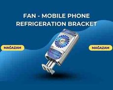 Fan - Mobile phone refrigeration bracket