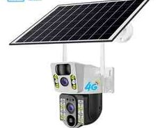 4G Sim kartlı Solar 360 FHD kamera 12MP, 4K+64GB