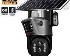 4G sim kartlı solar 360 FHD kamera 8MP, 4K+64GB