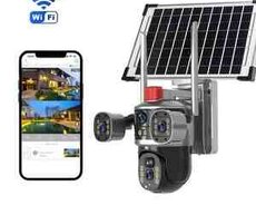 4G Sim kartlı Solar 360 FHD kamera 12MP, 4K+64GB