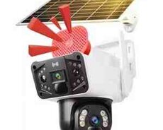 4G Sim kartlı Solar 360 FHD kamera 8MP, 4K+64GB