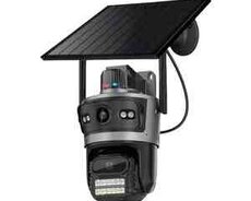 4G sim kartlı solar 360 FHD kamera 8MP, 4K+64GB