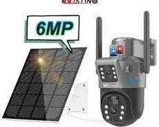 4G Sim kartlı Solar 360 FHD kamera 8MP, 4K+64GB