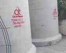 Beton boru, dirək və plitələr