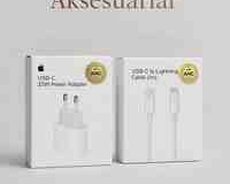 Apple iPhone adapter başlıqı və USB-C Lightning