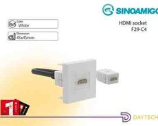 F29-C4 HDMI elektrik yuva (Pre-terminated, sürətli quraşdırma)