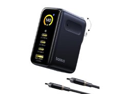 Baseus 140w - 4 çıxışlı, ekranlı Gan adapter