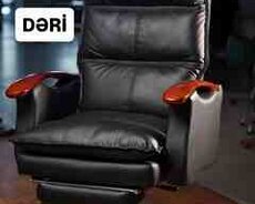 Dəri ofis kreslosu