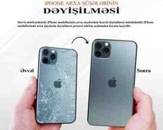 Apple iPhone arxa şüşələrin dəyişilməsi