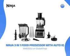 Mətbəx kombaynı Ninja 3 in 1 Food Prosessor with Auto IQ