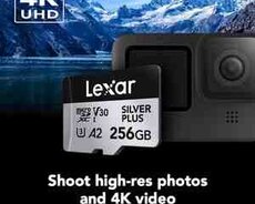 Lexar 256 GB Professional Silver Plus micro SD kart