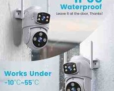 Simsiz Wi-Fi ptz 2 kamera 360 8mp, 4K +64GB