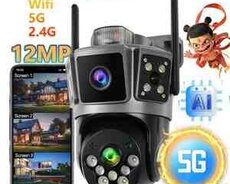 Wi-Fi PTZ Kamera 360FHD 12MP, 4K+64GB