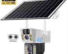 4G Sim kartlı Solar 360 FHD kamera 12MP, 4K+64GB
