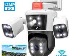 Wi-Fi PTZ kamera 360FHD 12MP, 4K+64GB