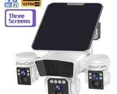 4G sim kartlı solar 360 FHD kamera 8MP, 4K+64GB