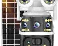 4G Sim kartlı Solar 360 FHD kamera 12MP, 4K+64GB