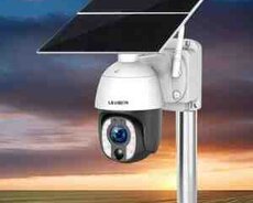 4G Sim kartlı Solar 360 FHD kamera 12MP, 4K+64GB