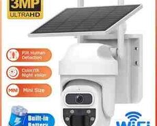 4G Sim kartlı Solar 360 FHD kamera 12MP, 4K+64GB