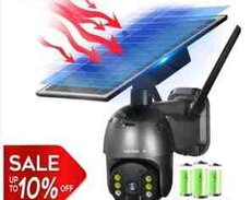 4G Sim kartlı Solar 360 FHD kamera 12MP, 4K+64GB