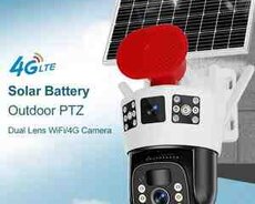 4G Sim kartlı Solar 360 FHD kamera 12MP, 4K+64GB