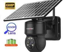 4G Sim kartlı Solar 360 FHD kamera 12MP, 4K+64GB