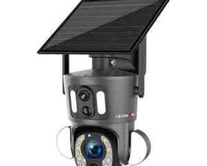 4G Sim kartlı Solar 360 FHD kamera 12MP, 4K+64GB