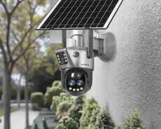 4G Sim kartlı Solar 360 FHD kamera 12MP, 4K+64GB