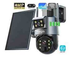 4G Sim kartlı Solar 360 FHD kamera 12MP, 4K+64GB