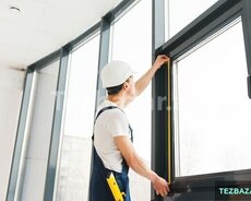 Plastik qapı və pəncərə sifarişi və təmiri