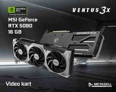 Video kart MSI GeForce RTX 5080 16GB GDDR7 Ventus 3X OC