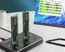 Dual-Bay M.2 Sata SSD Offline Clone