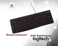Klaviatura LOGITECH Corded Keyboard K120 - Russian layout 920-002506